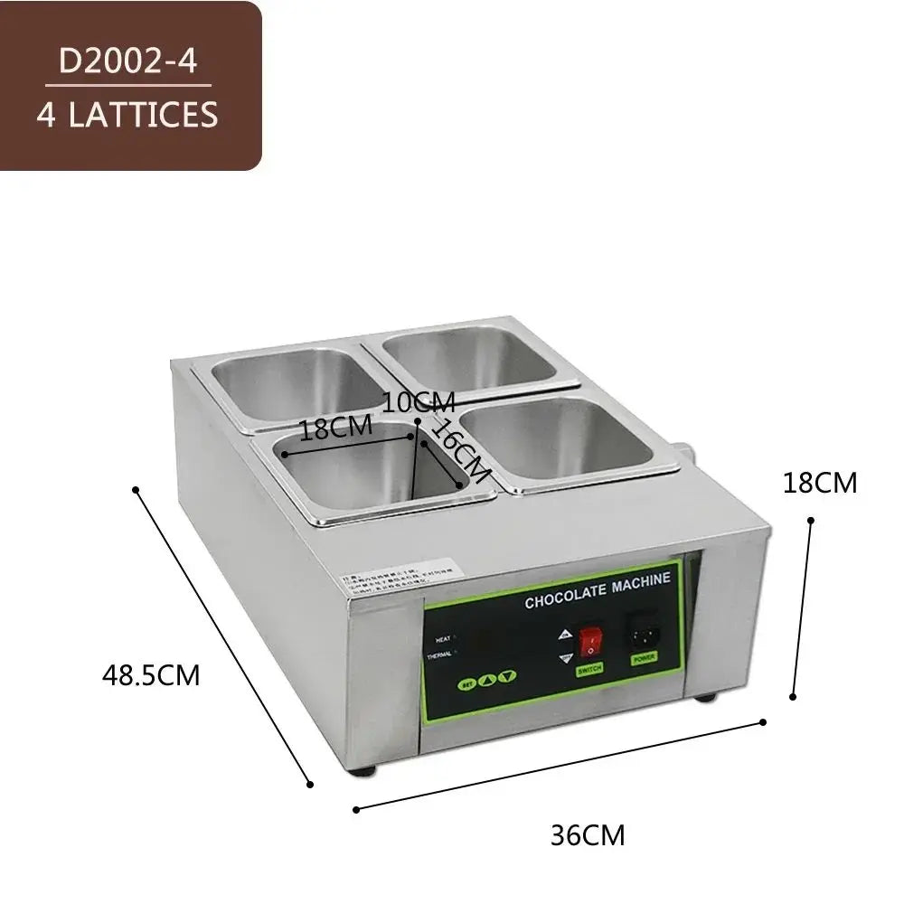 D2002 Commercial Chocolate Melting Pot – Dual Tank, Digital Temperature Control