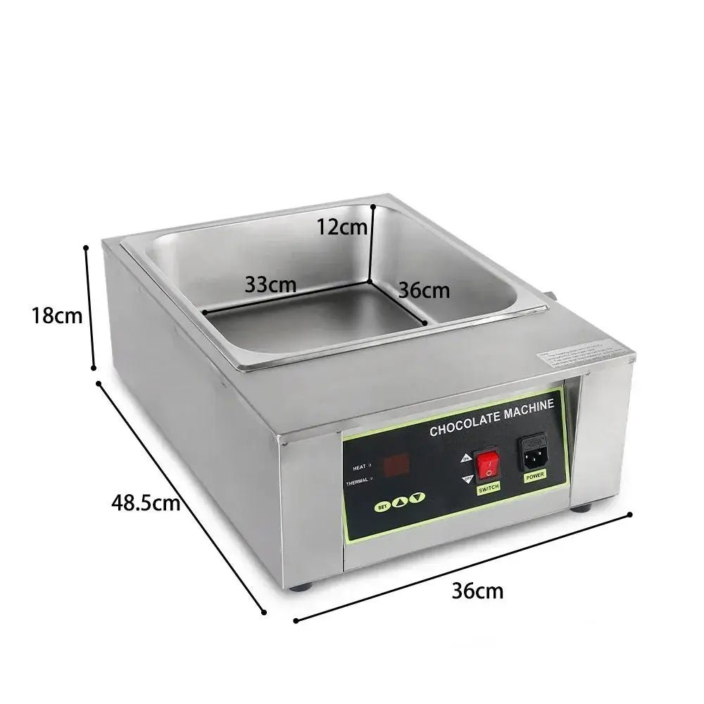 D2002 Commercial Chocolate Melting Pot – Dual Tank, Digital Temperature Control