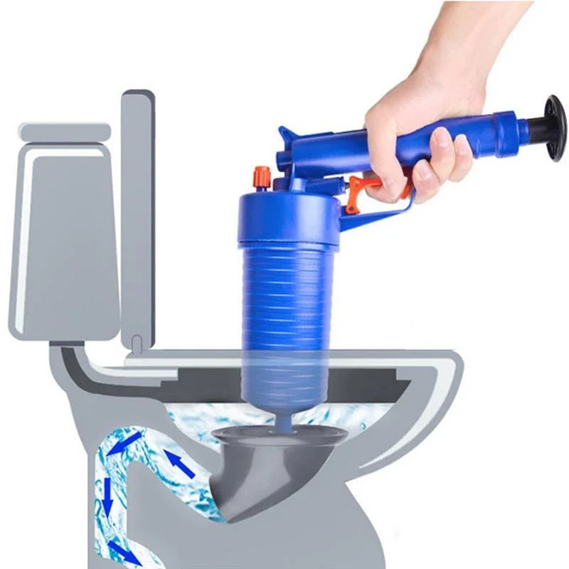 Air Pressure Drain Unblocker Gun – High-Pressure Pipe Plunger for Toilets, Sinks & Kitchen Drains