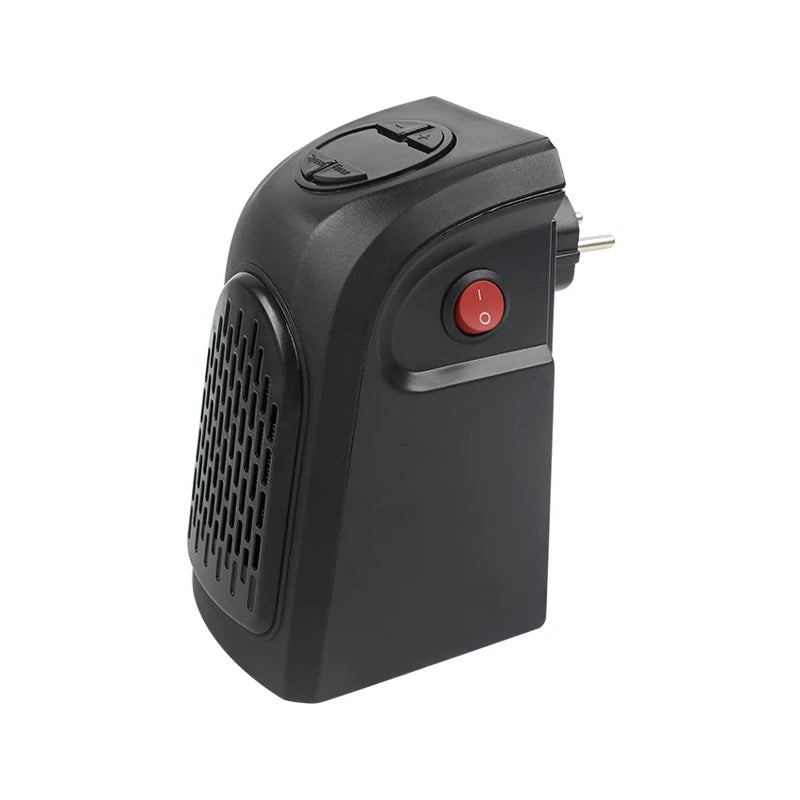 Portable Plug-In Wall Heater – 400W, Ceramic, Remote Control, 12Hr Timer, EU Plug
