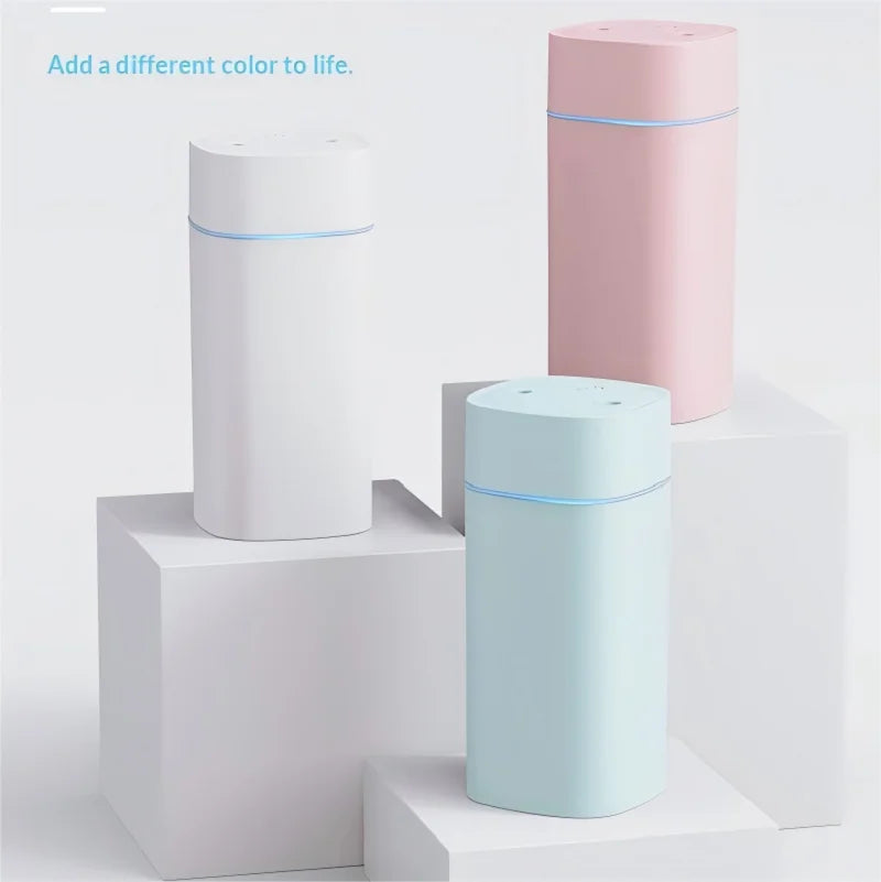 Mini USB Dual Spray Humidifier & Aromatherapy Diffuser – Portable Desktop, 2W, Ultra-Quiet