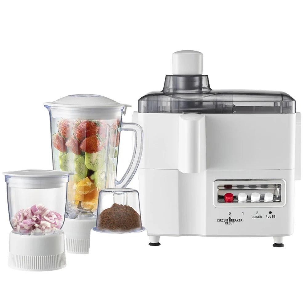 4-in-1 Multi-Purpose Food Processor – Blender, Juicer & Mixer, 1.8L