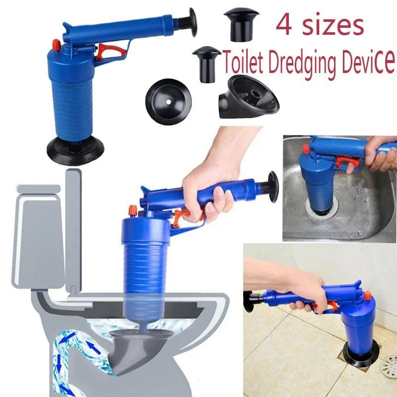Air Pressure Drain Unblocker Gun – High-Pressure Pipe Plunger for Toilets, Sinks & Kitchen Drains