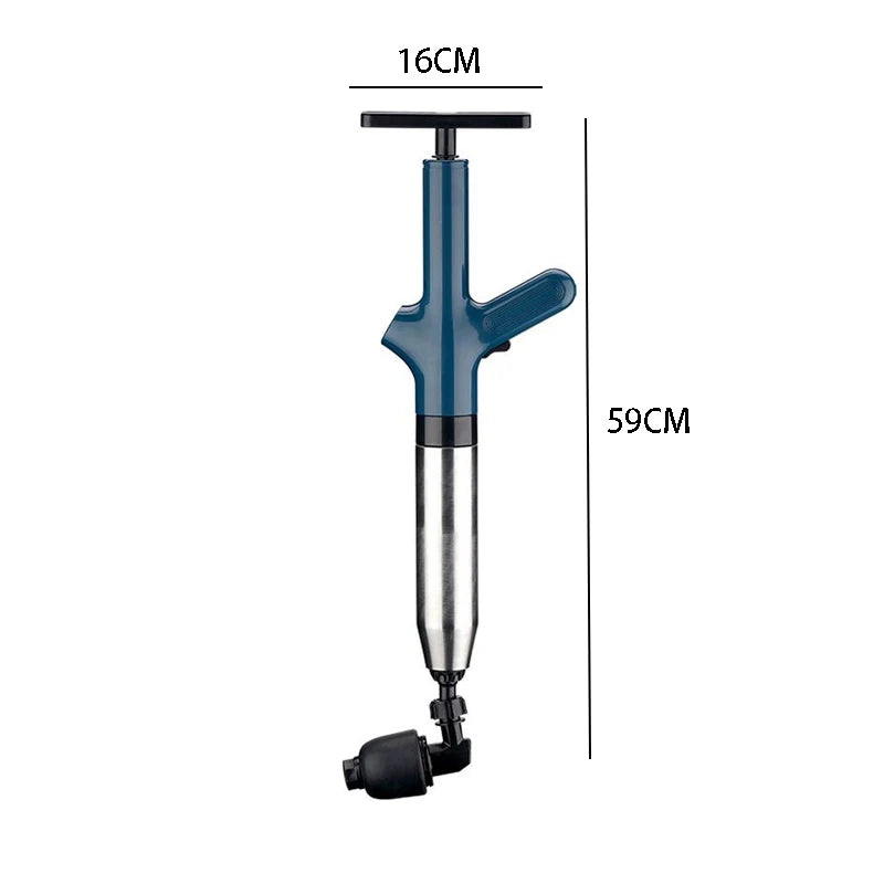 Manual Air Pressure Drain Unclogger – Clears Toilets, Sinks & Kitchen Drains Instantly