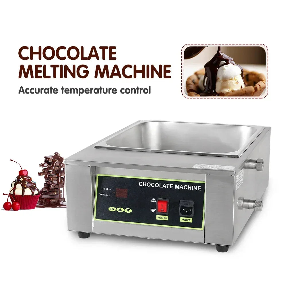 D2002 Commercial Chocolate Melting Pot – Dual Tank, Digital Temperature Control