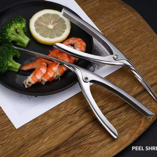 Stainless Steel Shrimp & Prawn Peeler – Deveiner Line Cutter Seafood Tool