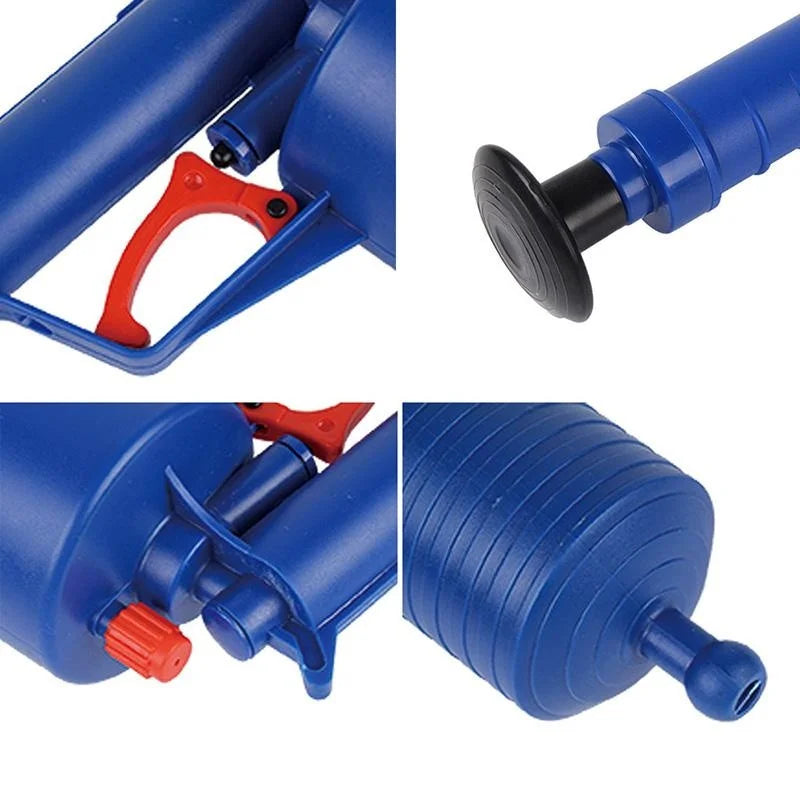 Air Pressure Drain Unblocker Gun – High-Pressure Pipe Plunger for Toilets, Sinks & Kitchen Drains