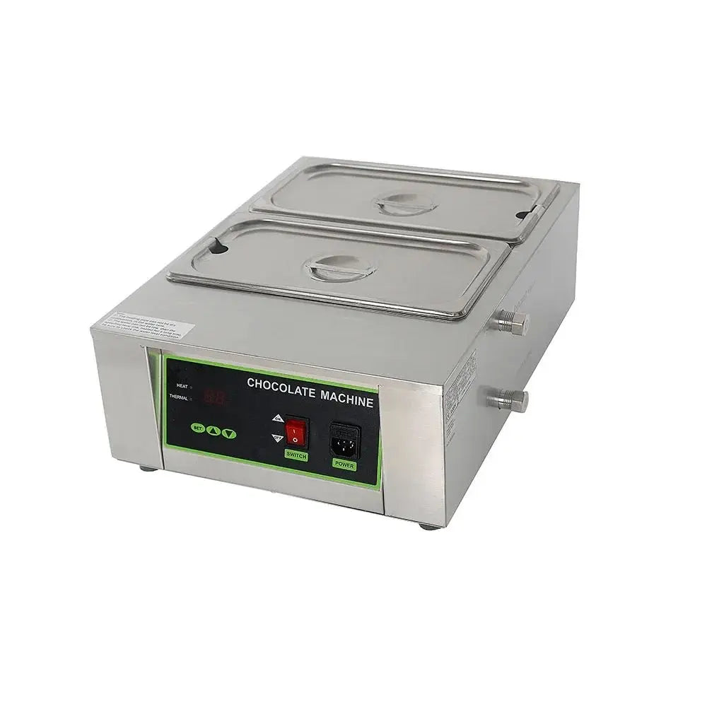 D2002 Commercial Chocolate Melting Pot – Dual Tank, Digital Temperature Control