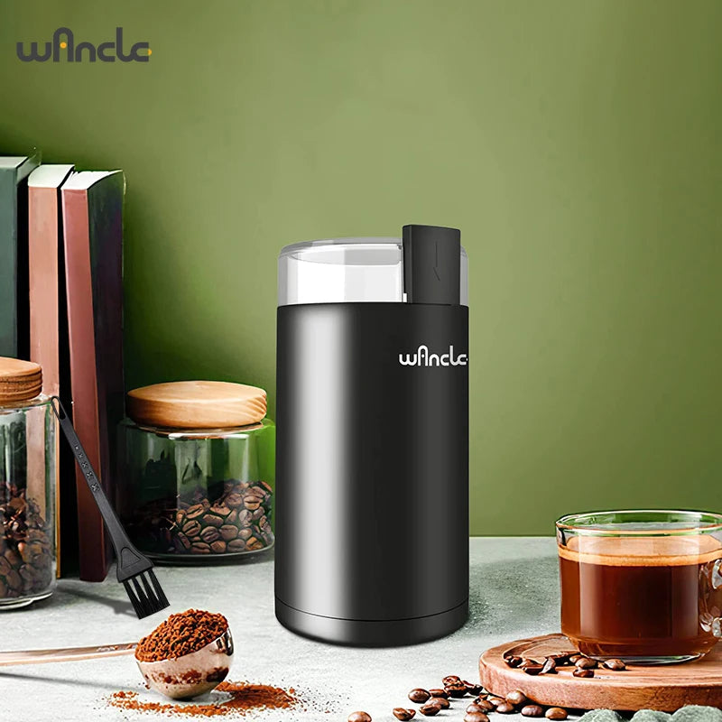 Electric Coffee Grinder 150W – Stainless Steel Blade, One-Touch, Grind Coffee Beans & Spices