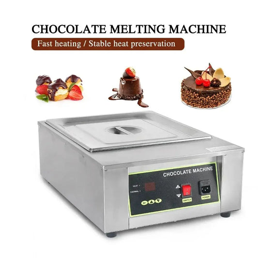 D2002 Commercial Chocolate Melting Pot – Dual Tank, Digital Temperature Control
