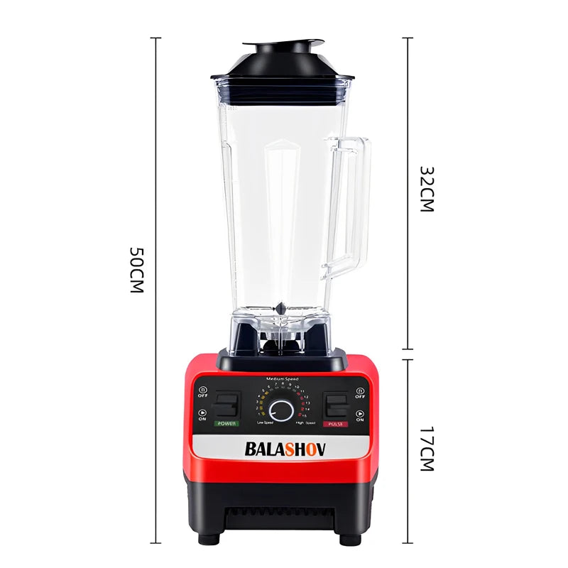 2000W Heavy Duty Commercial Blender – 2L BPA-Free, Stainless Steel Blades, Single & Double Jar