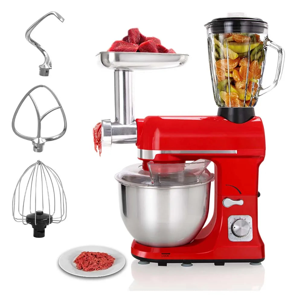 5L Multifunctional Electric Food Blender – 6-Speed, Juice Cup & Meat Grinder Included